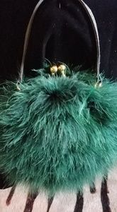 FABULOUS VINTAGE OSTRICH FEATHER PURSE